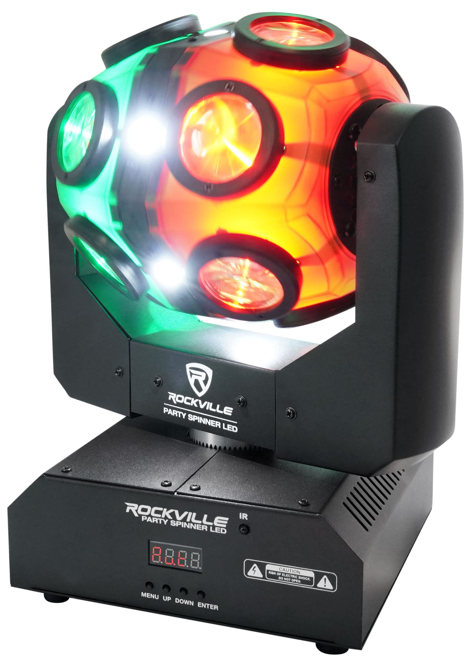 Amazon.com: Rockville Party Spinner LED Moving Head RGBW DJ Light